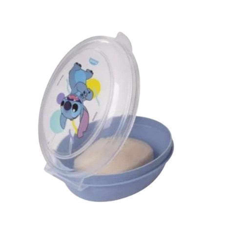 Saboneteira De Plástico Decorada Stitch- 13Cm