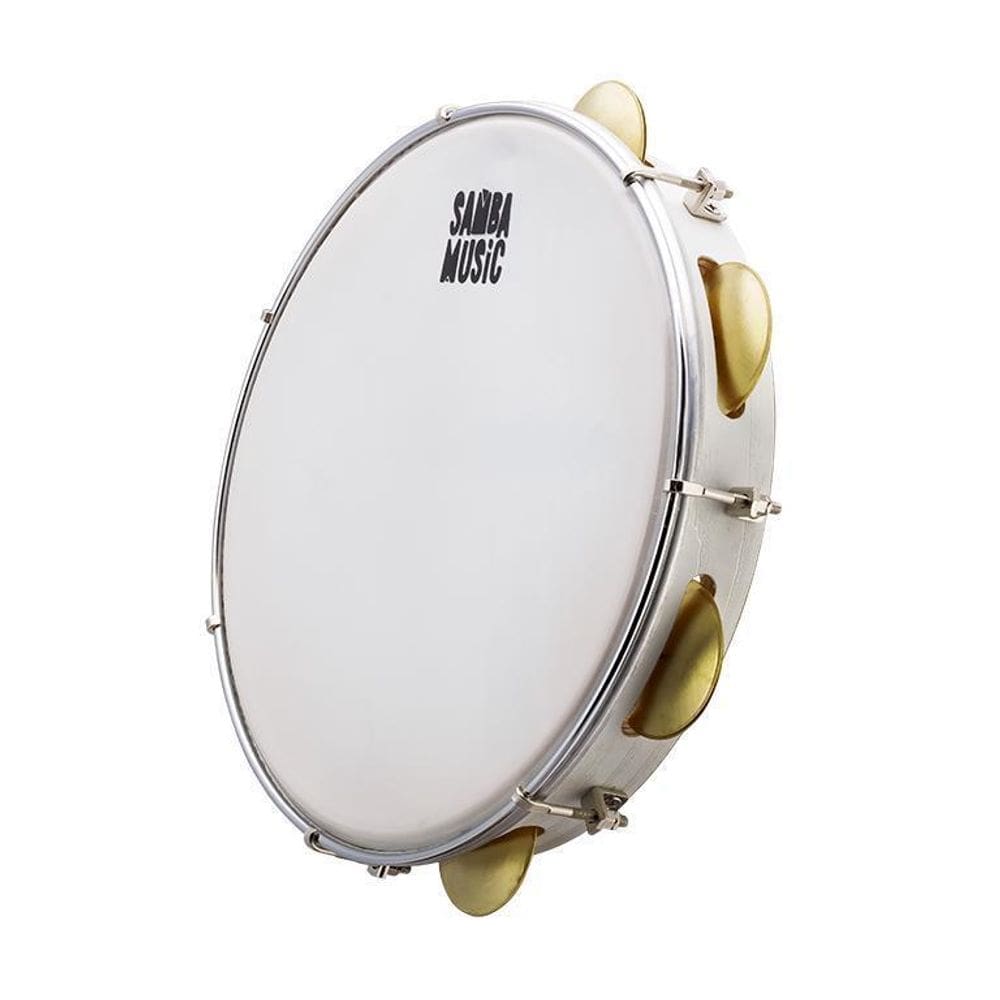 Pandeiro 10 Samba Music Phx Pd10Le Brw Branco Wood Grain