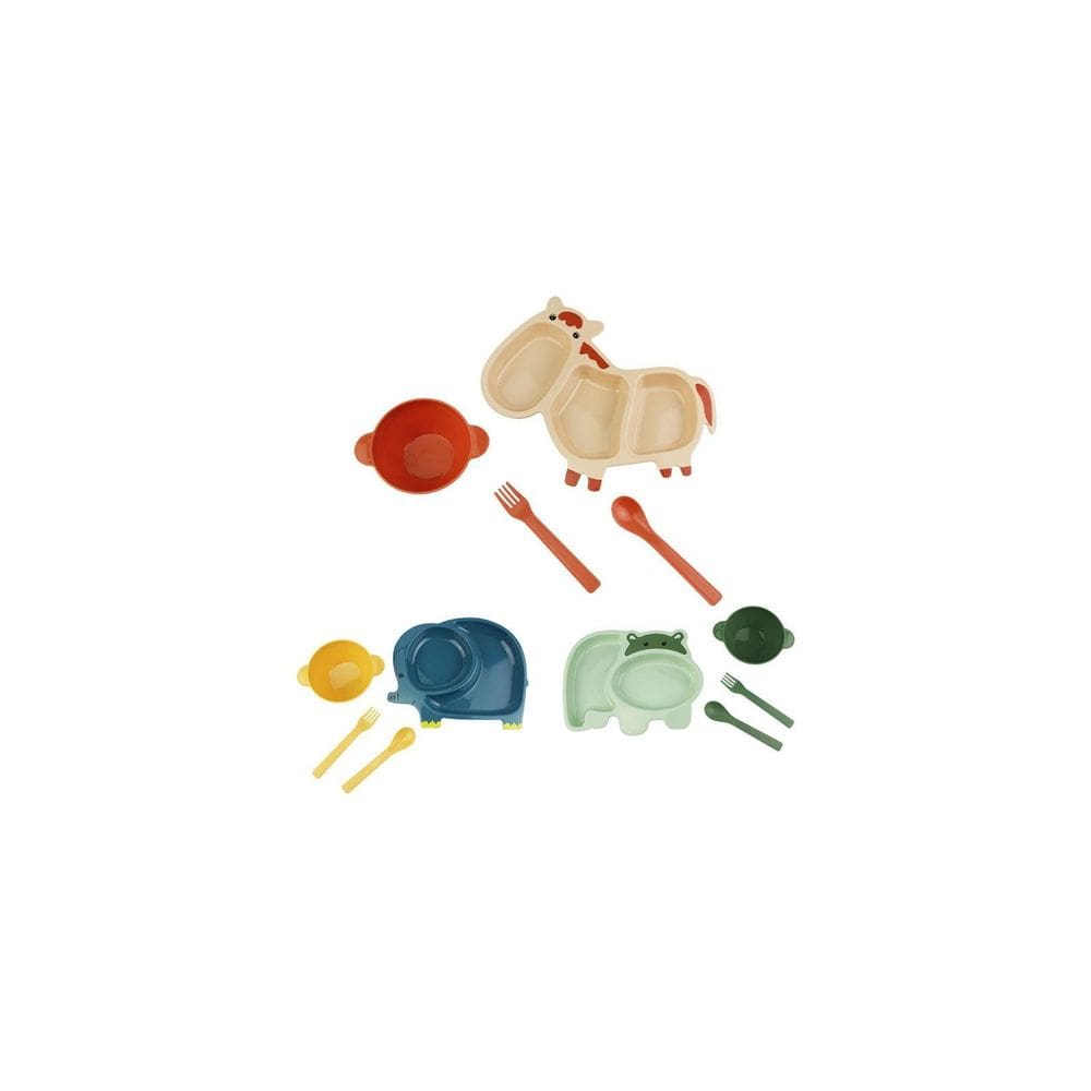 Conjunto Refeição Infantil Papinha Prato E Talher Lanche
