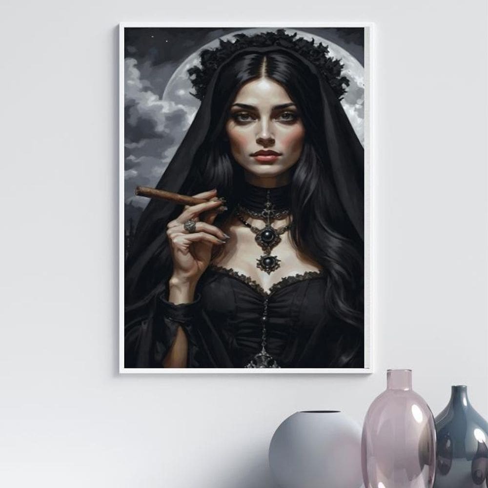 Quadro Pombagira 7 Catacumbas 45X34Cm - Com Vidro