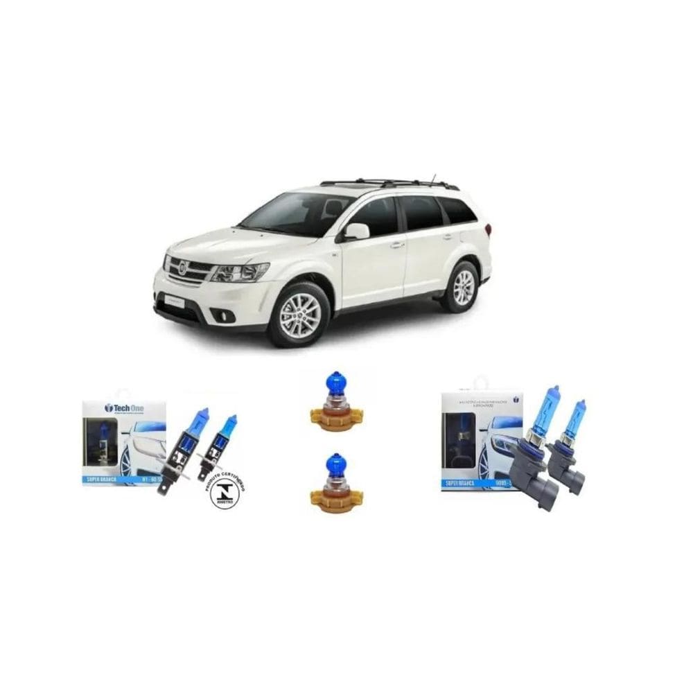 Kit Lâmpada Super Branca Farol E Milha Freemont 2010-2016