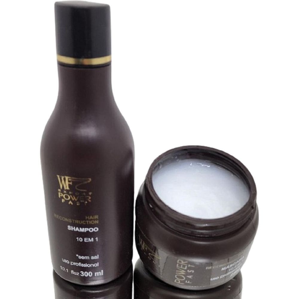 Kit Tratamento Shampoo 300Ml Mascara 250G Power Fast Wf