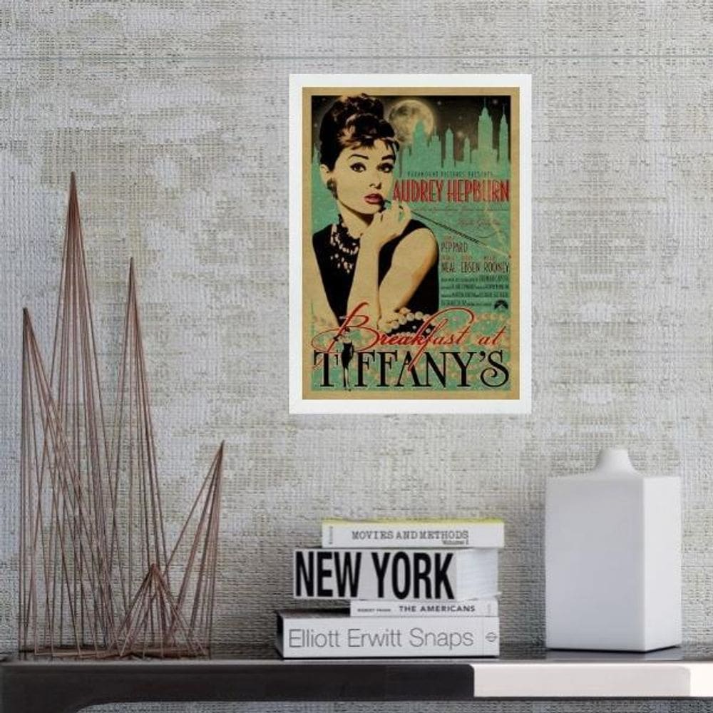 Quadro Poster Do Filme Breakfast At Tiffany`S 24X18Cm