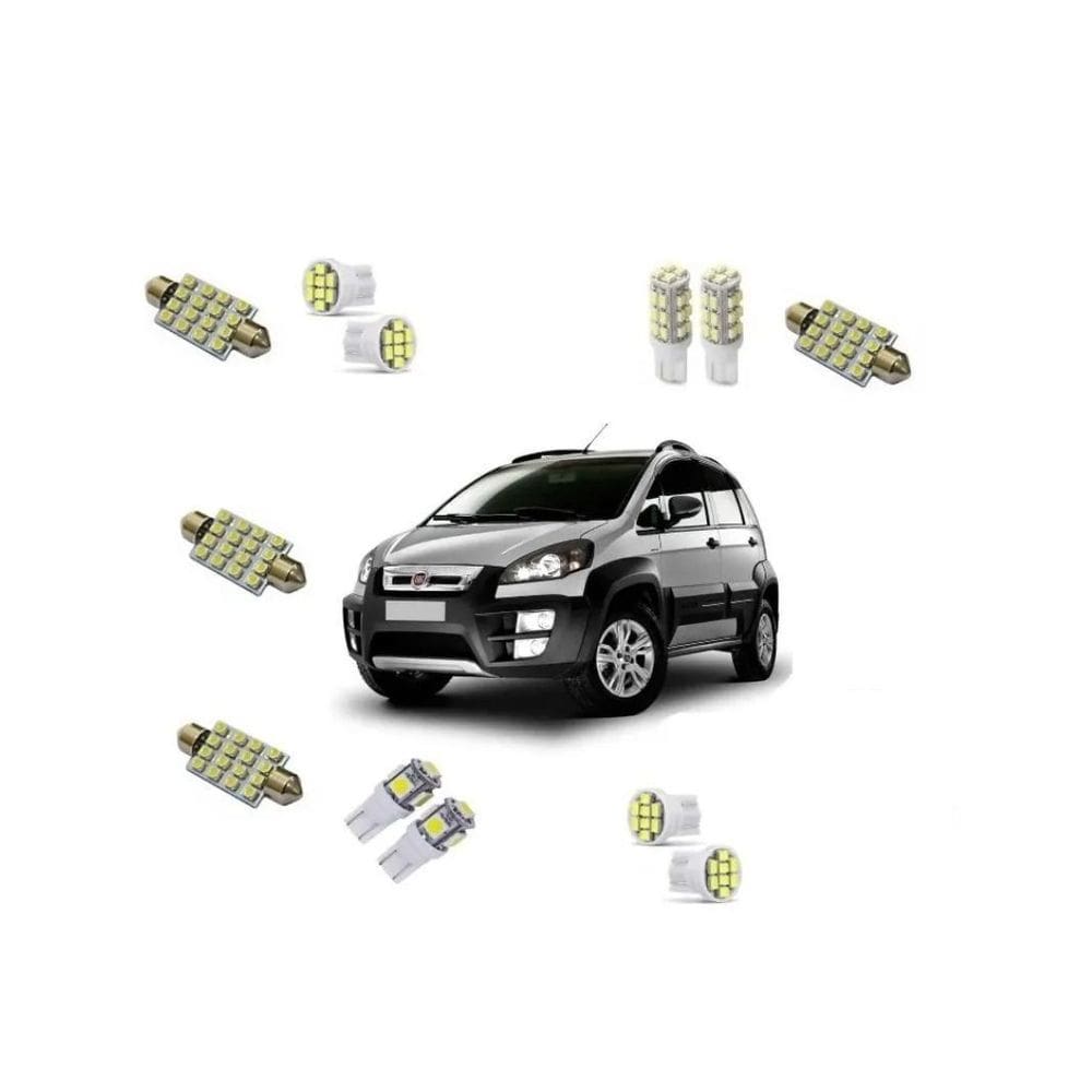 Kit Led Fiat Idea Super Branca 2011 2012 2013 2014 2015 2016