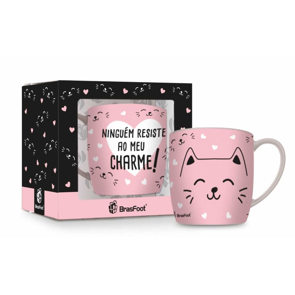 Caneca Porcelana Urban - Cat - Brasfoot