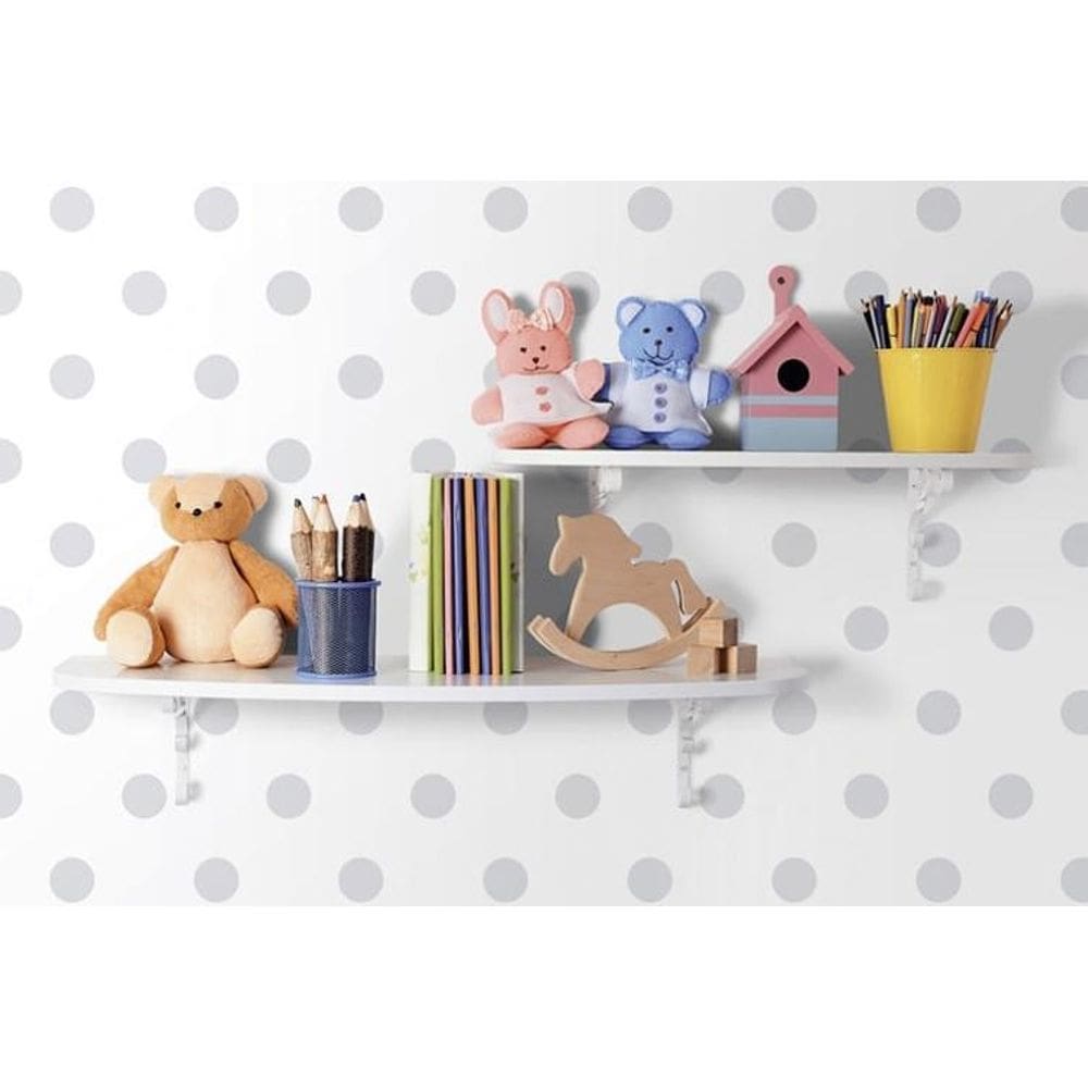 Papel De Parede Treboli Poás Cinzas 5853 - Rolo: 10M X 0,53M