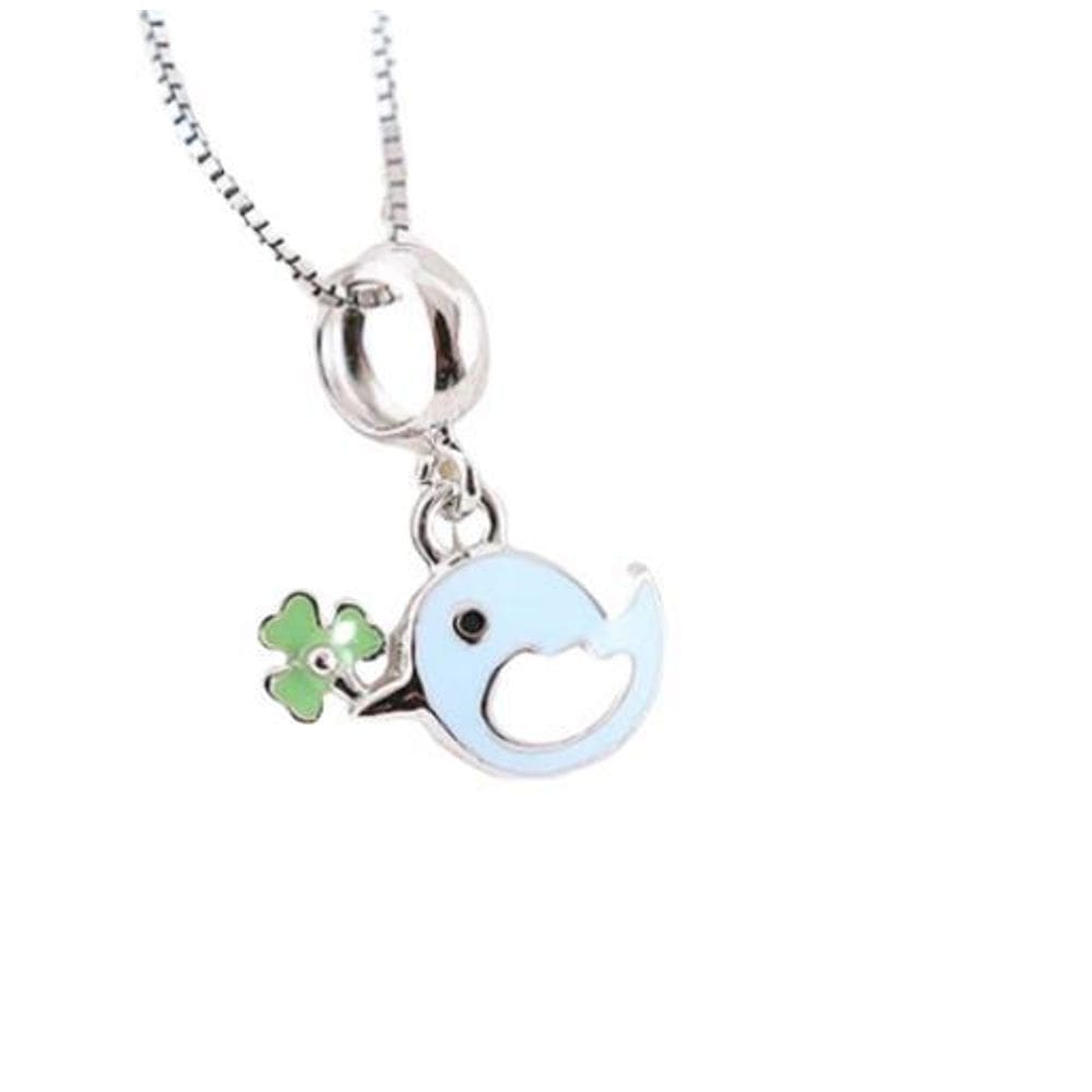 Berloque Pingente Passarinho - Cor Azul