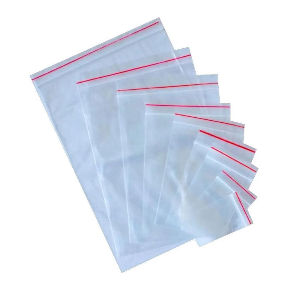 1000 Saco Fechamento Zip N04 8X115Mm Fecho Hermético  1Pct