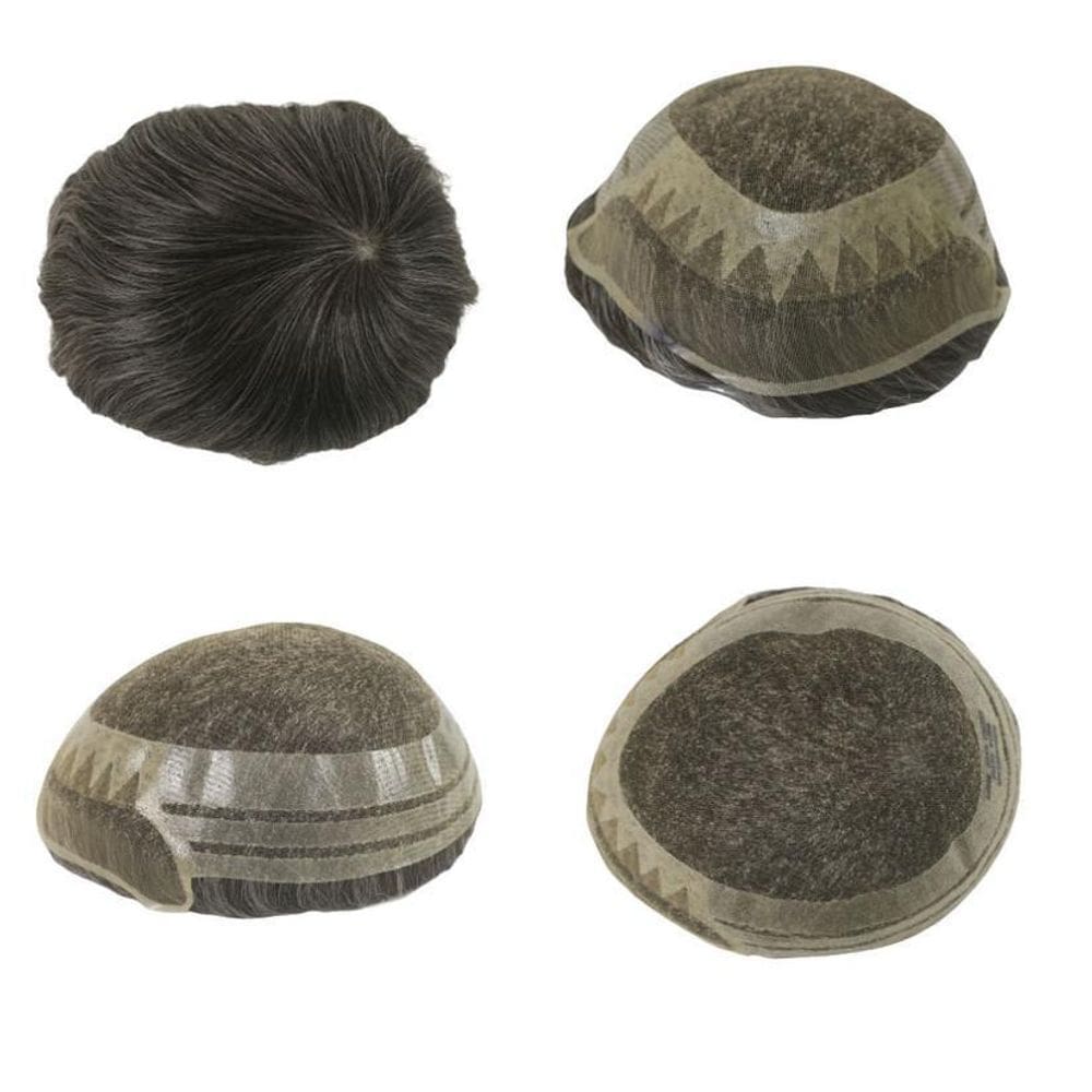 Prótese Capilar Híbrida Mod. André Com Nó 20X25 D= 115%