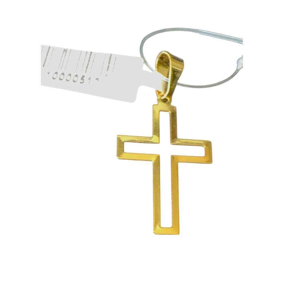 Pingente Cruz Vazada - Banhado A Ouro 18K