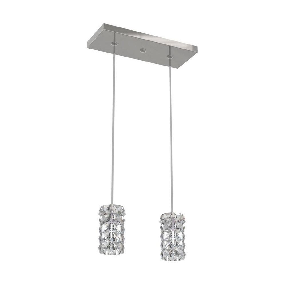 Pendente De Cristal 30X12Cm Passa Prato Mesa