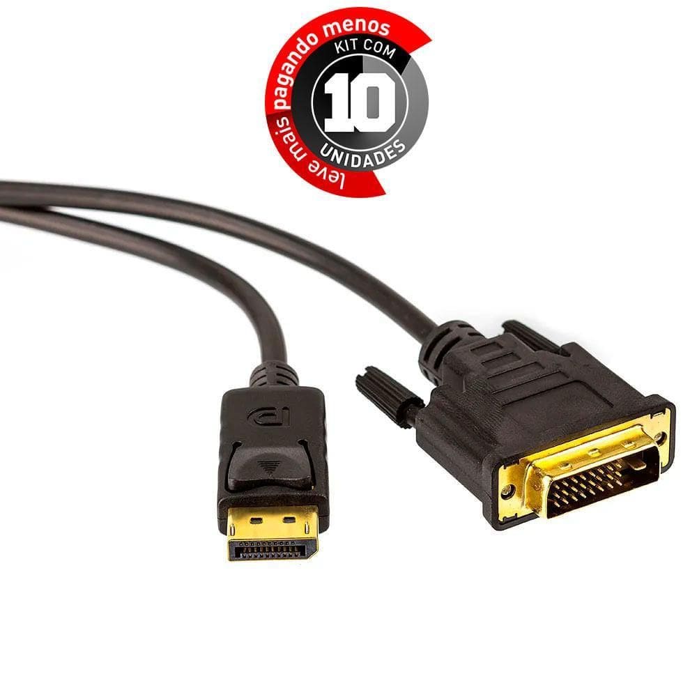 Adaptador Displayport Para Dvi Macho - 3 Mt Kit 10
