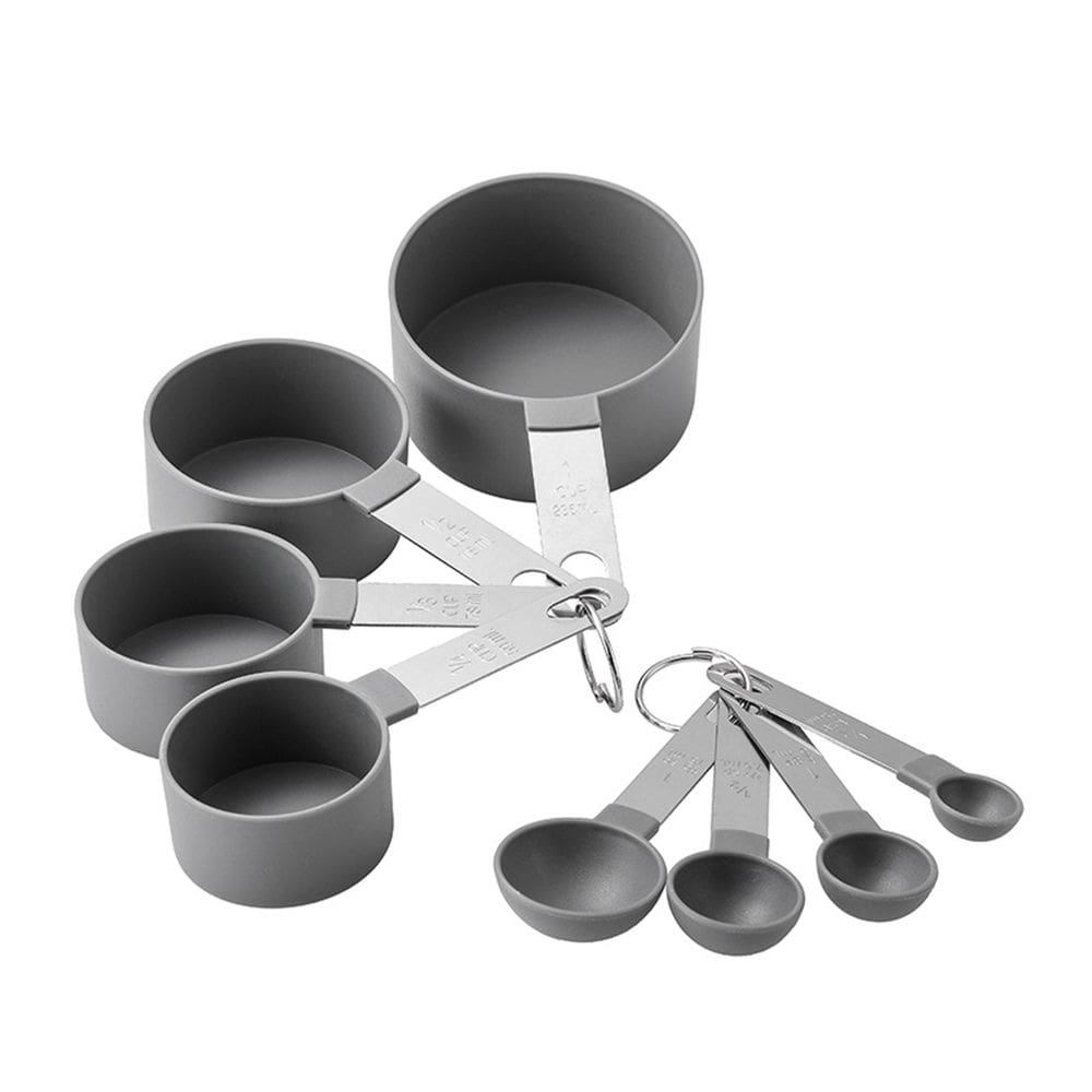 Jogo de Xícaras e Colheres Medidoras com Alça Inox - Mimo Style