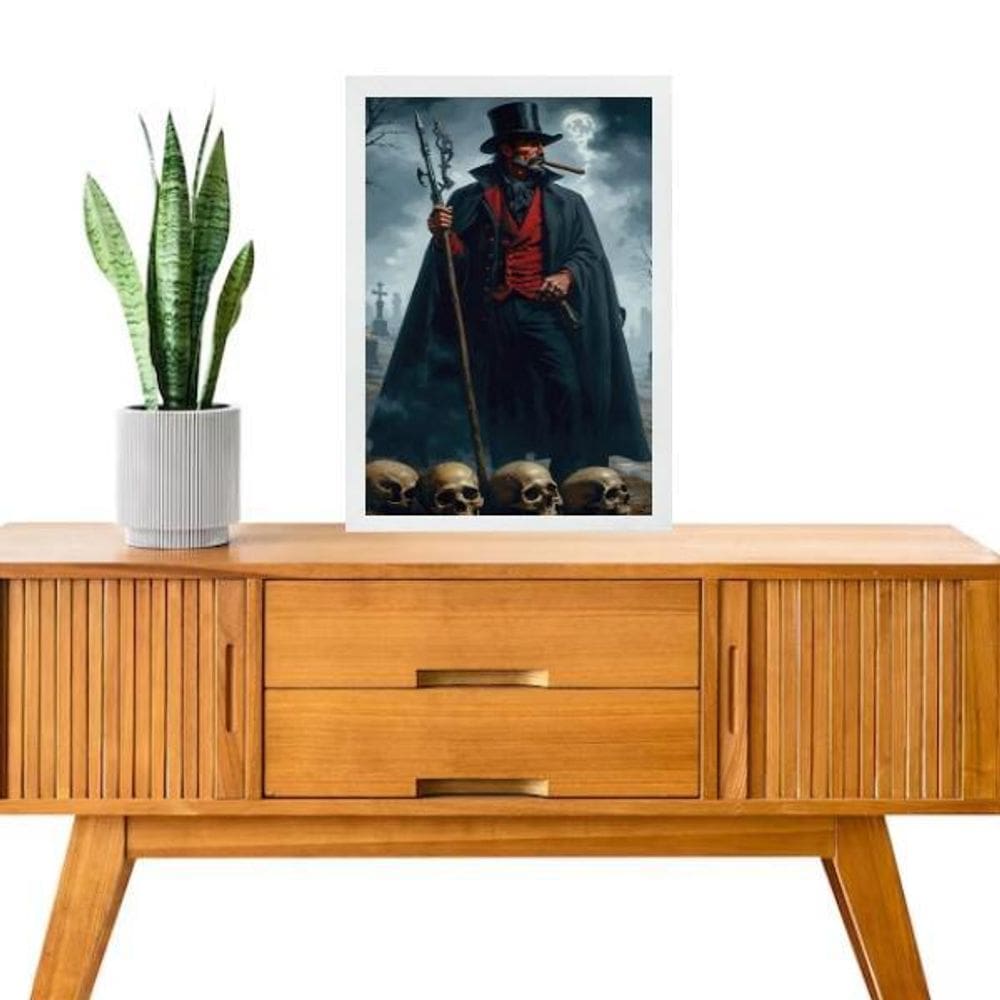 Quadro Decorativo Exu Quebra Osso 45X34Cm