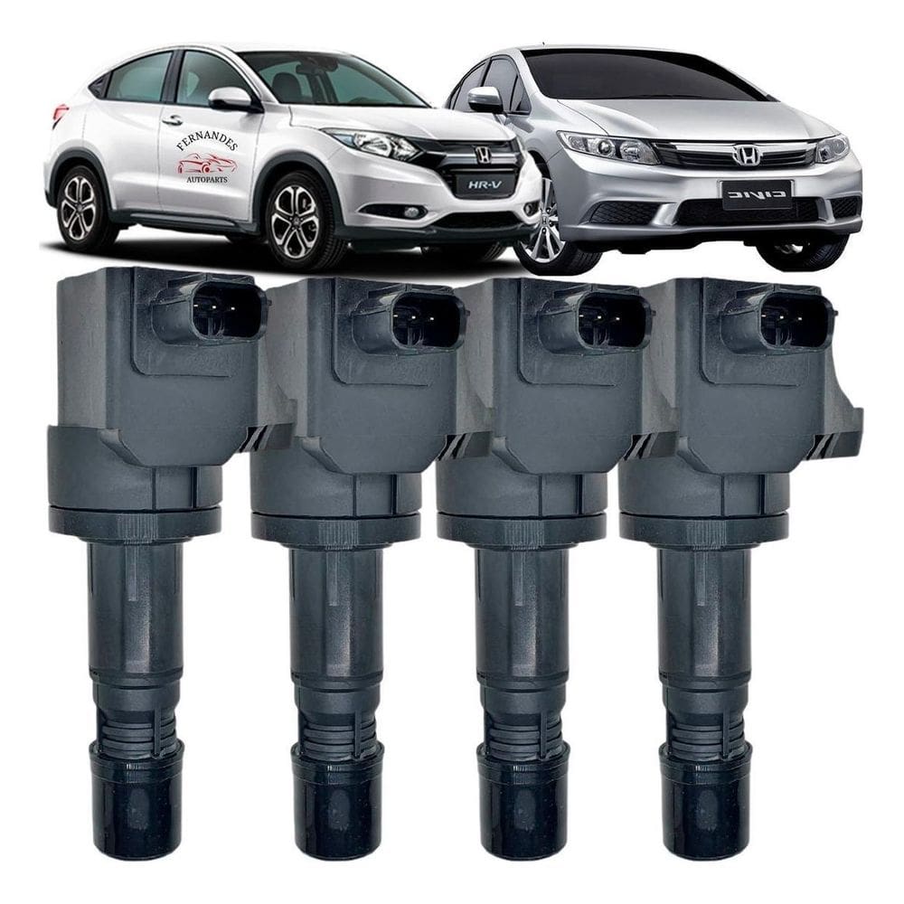 Kit 4 Bobina De Ignição Honda Hrv 1.8 2016 2017 2018
