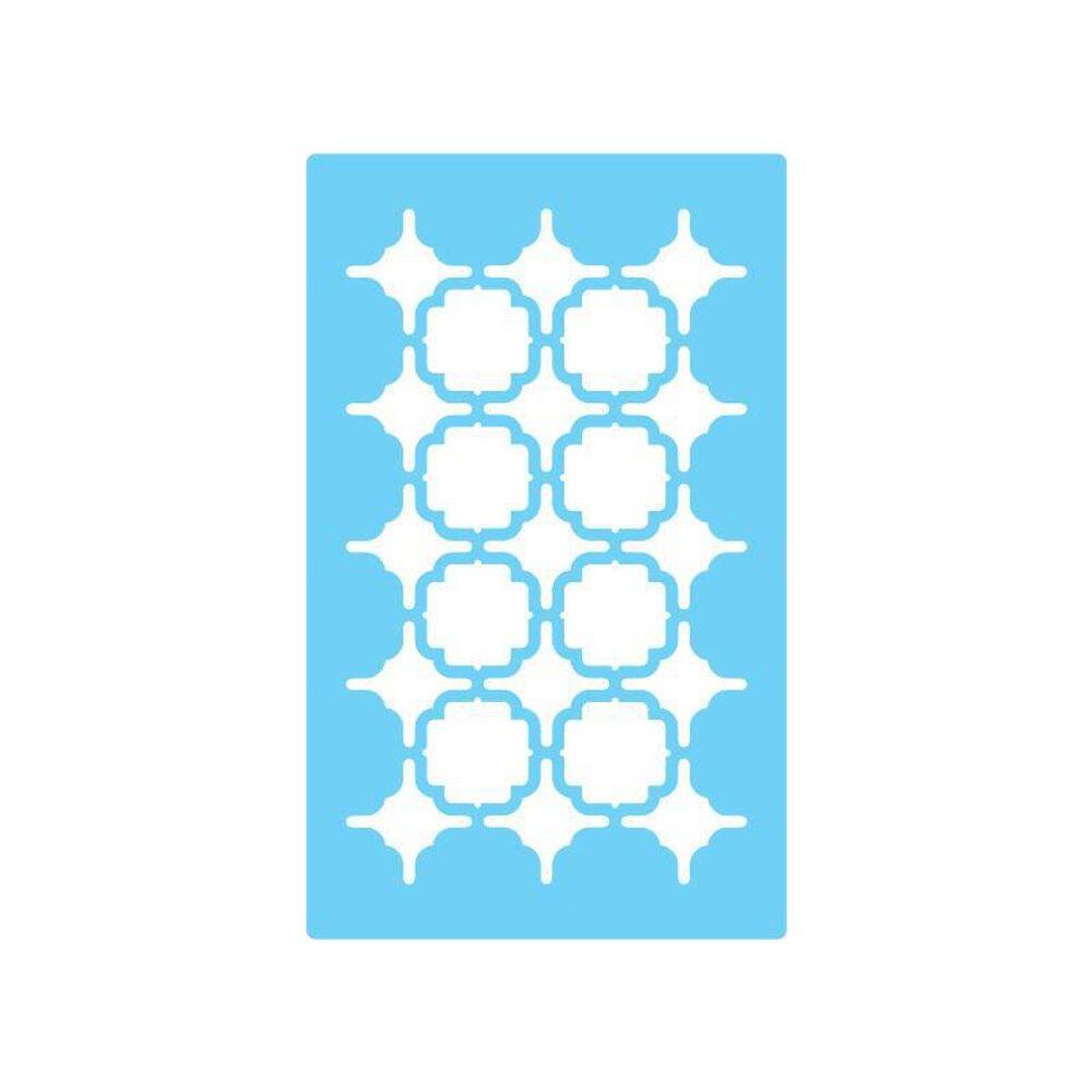 Stencil De Parede Tamako Textura - 55 X 90Cm - Ref 220