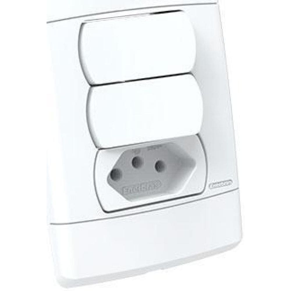 Cj Int. 2 Para+Tom 10A 4X2 - Enerbras Neo Sottile Branco