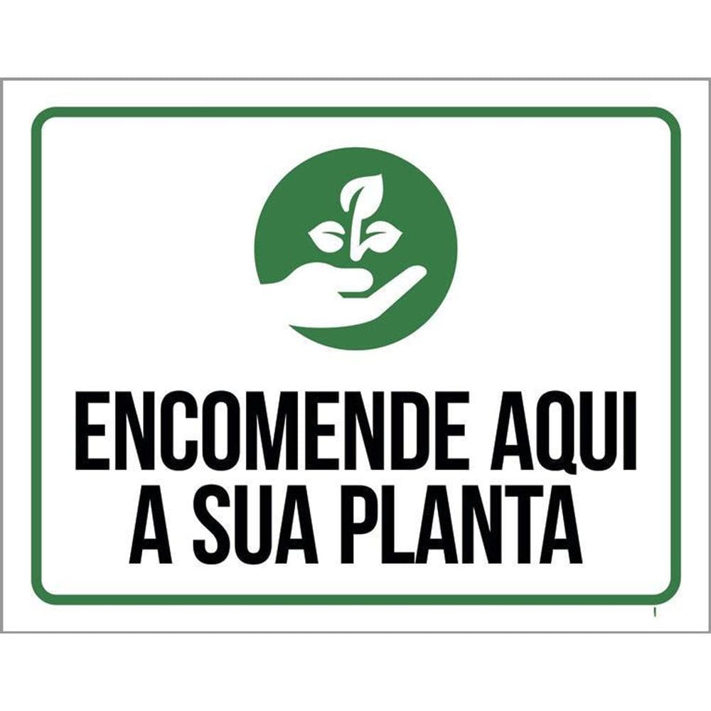 Kit 3 Placas - Encomende Aqui Sua Planta