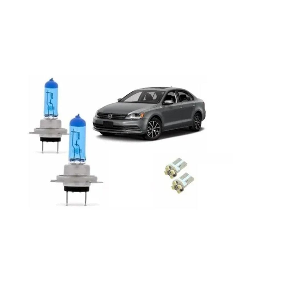Lampada Vw Jetta Super Branca Farol Baixo 8500K Homologada