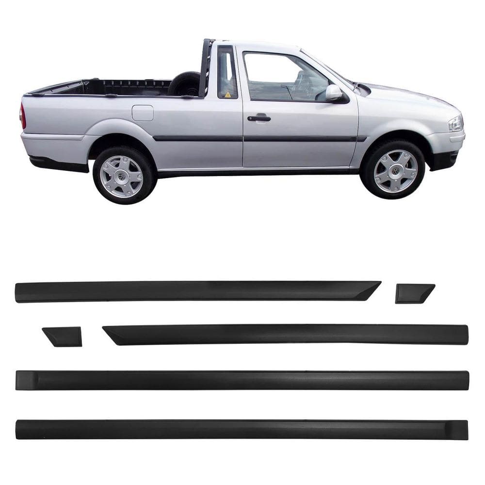 Friso Lateral Saveiro G4 2009 2 Portas Preto