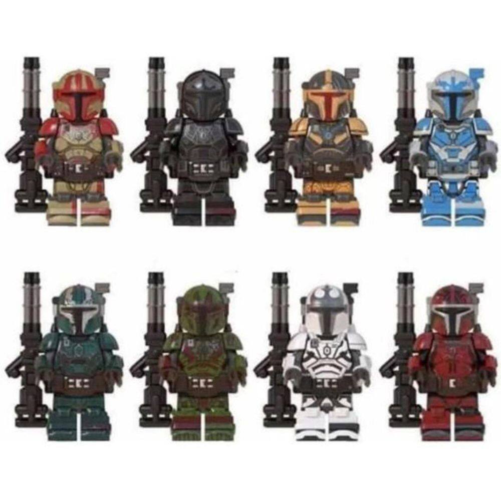 Boneco Blocos Montar Mandalorian Artilharia Pesada Star Wars