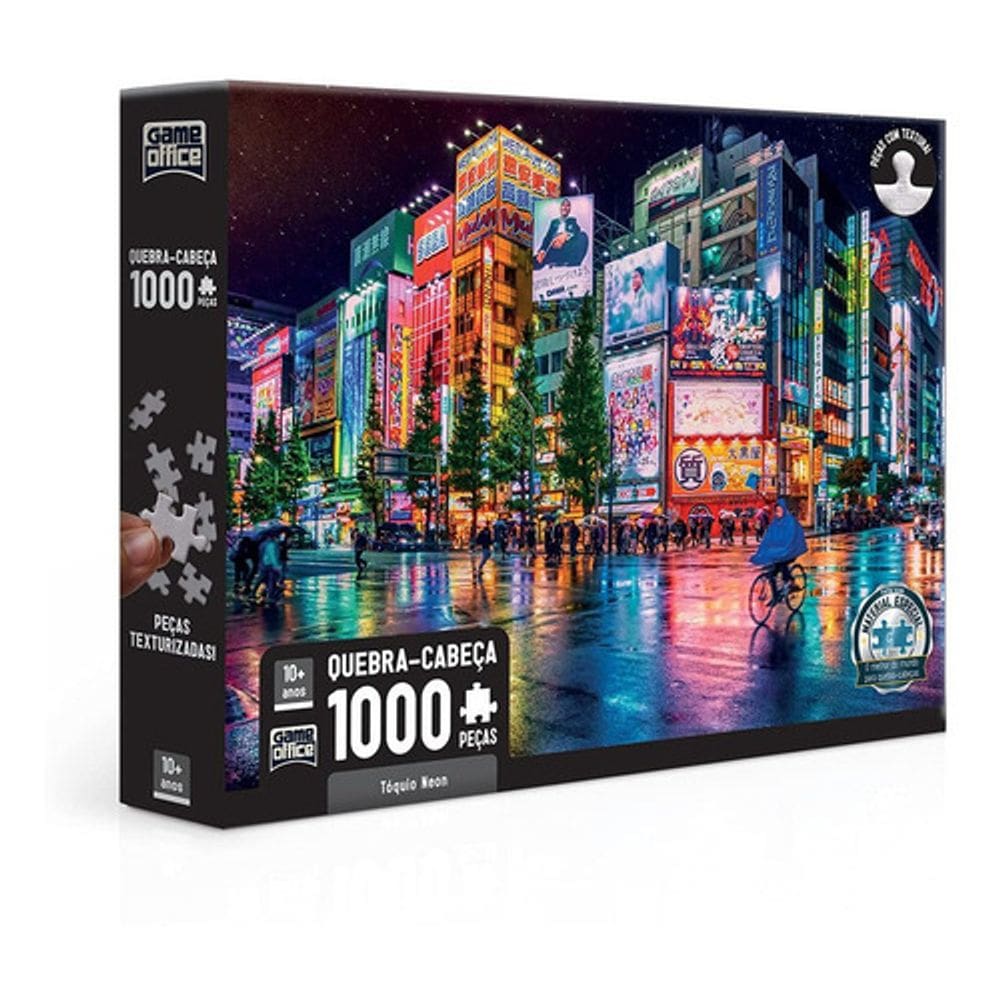 Quebra-Cabeça Tóquio Neon - 1000 Peças - Game Office