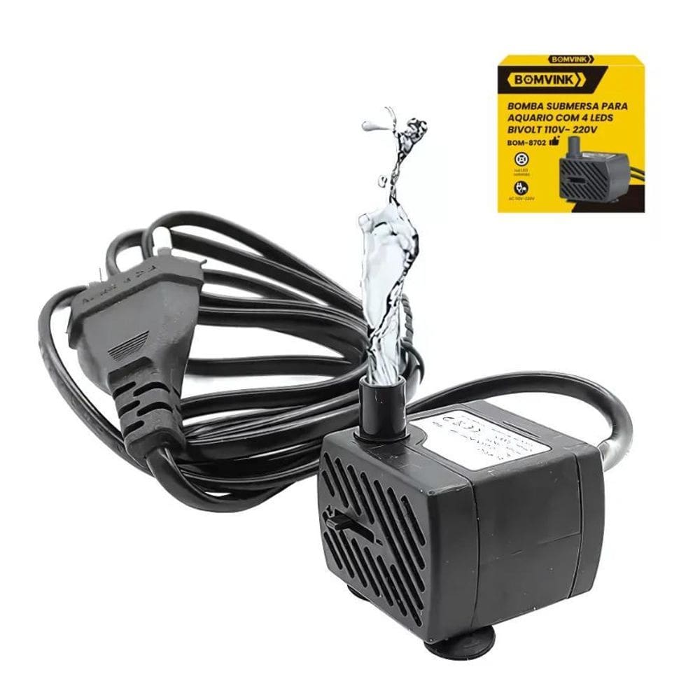 Bomba Para Aquários Pequenos Com Fluxo Contínuo Bivolt