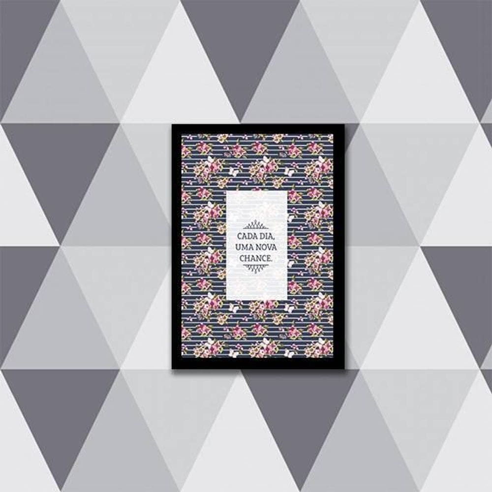 Quadro Cada Dia Uma Nova Chance 24X18Cm
