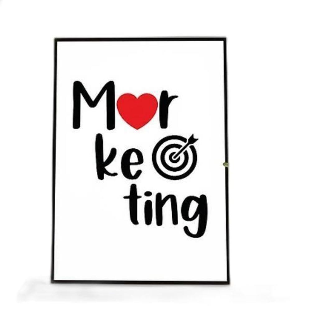 Quadro Profissão Marketing 33X24Cm