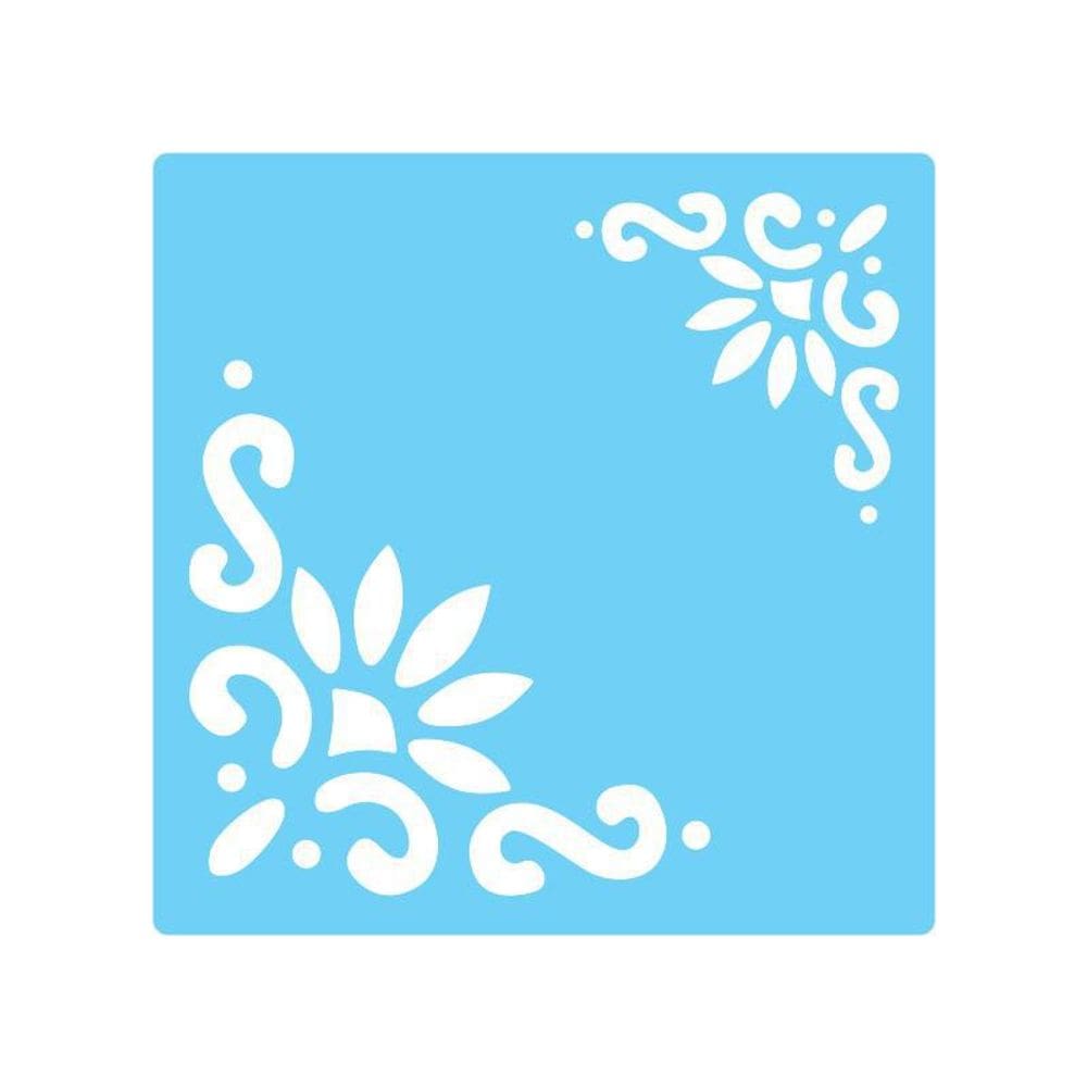 Stencil De Parede Tamako Arabesco - 55 X 55Cm - Ref 348