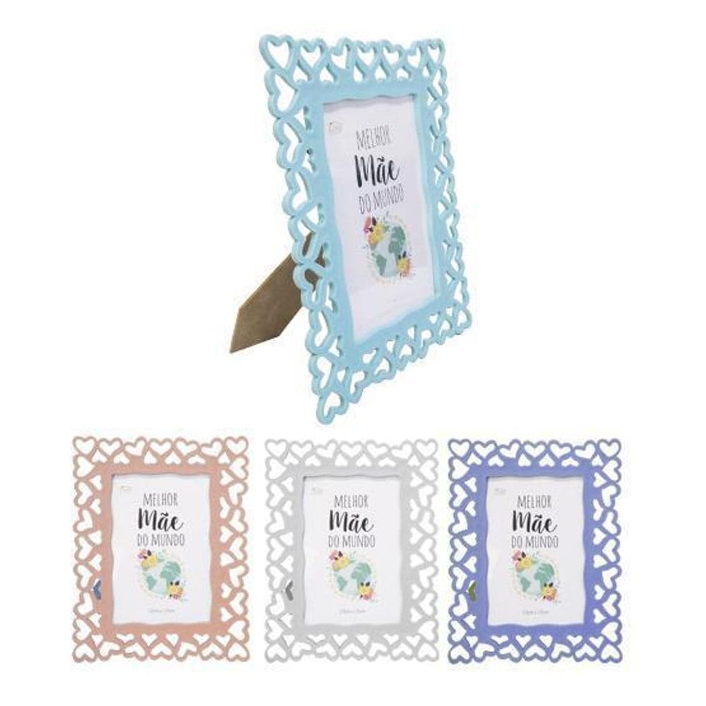 Porta Retrato 10X15 Com Moldura De Plastic Vzd Coracao Color