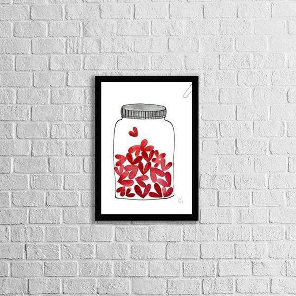 Quadro Amor No Pote 24X18Cm