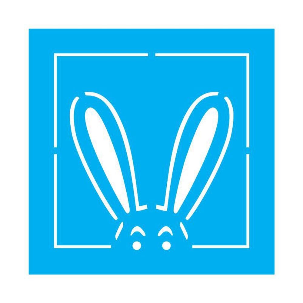 Stencil Tamako Orelhas Coelho - 30X30Cm - Ref 9868