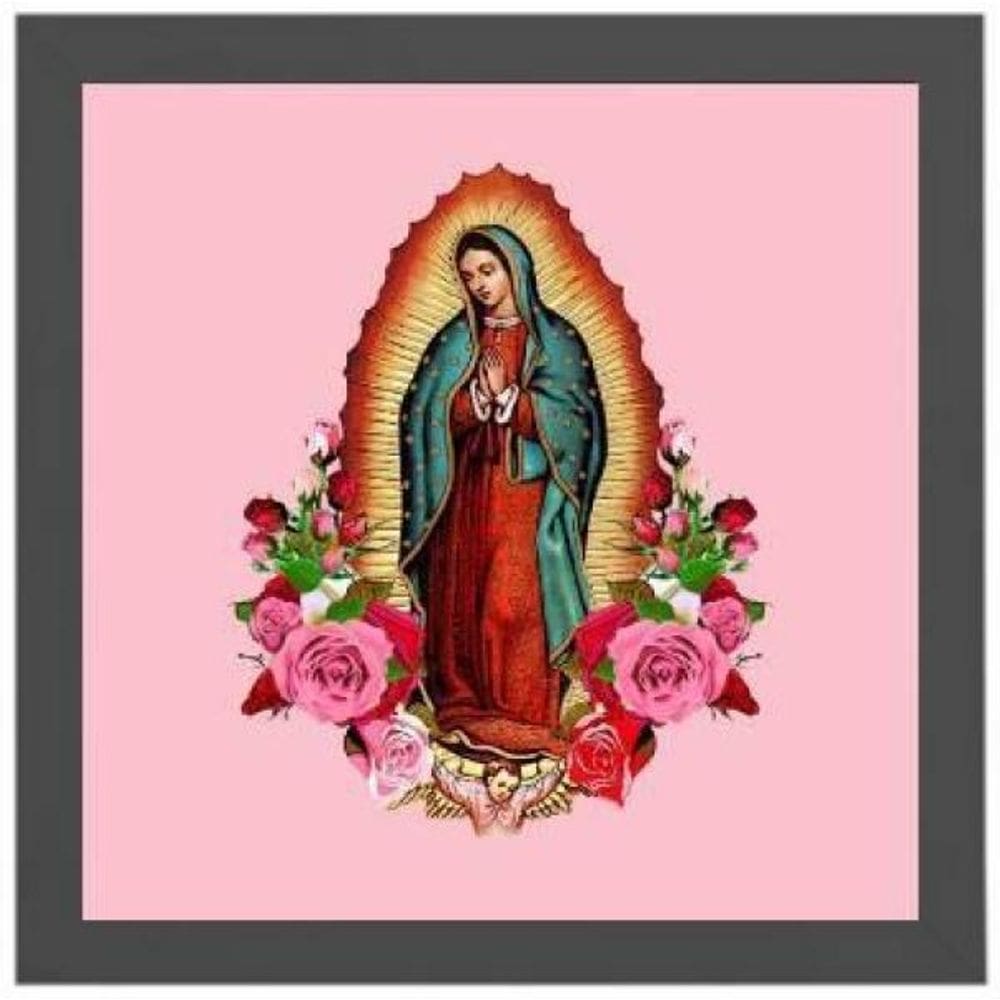 Quadro Quadrado Nossa Senhora De Guadalupe 20X20Cm