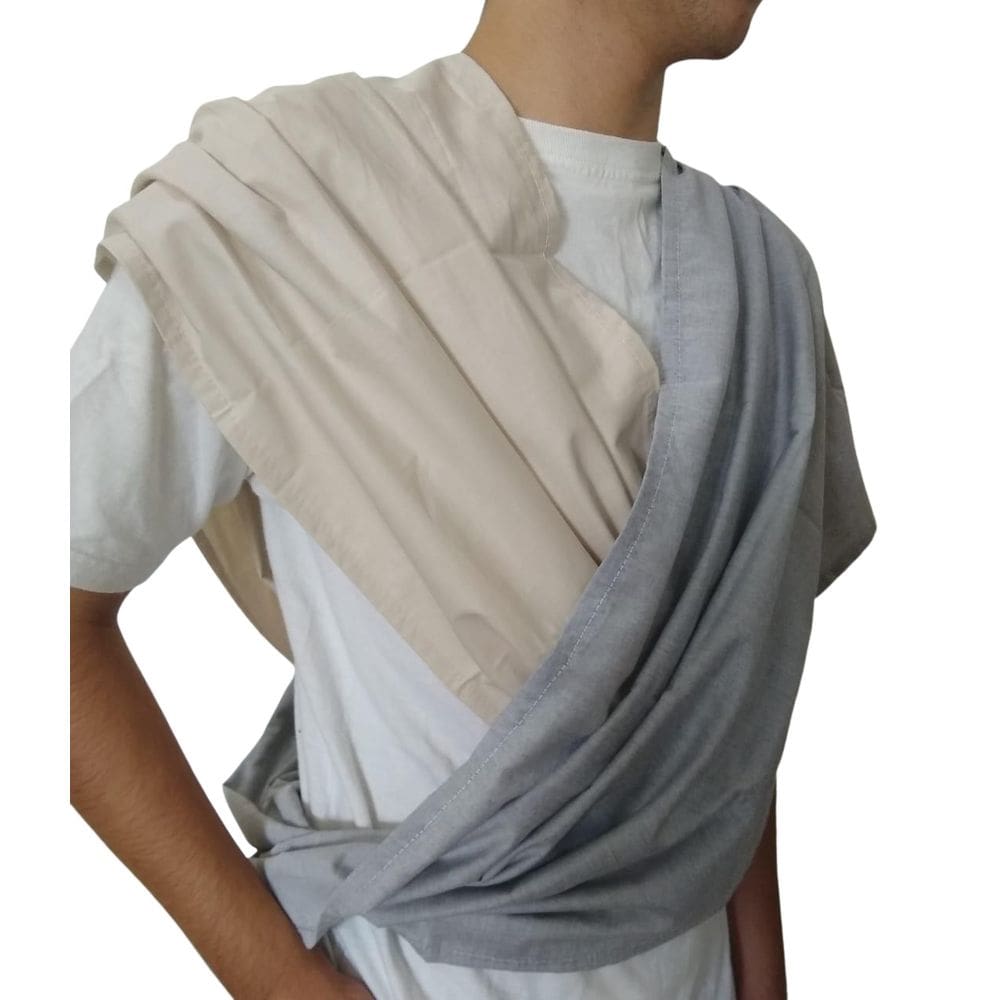 Fastsling Canguru Piêpaô Fast Sling Cinza Mesclado + Marfim