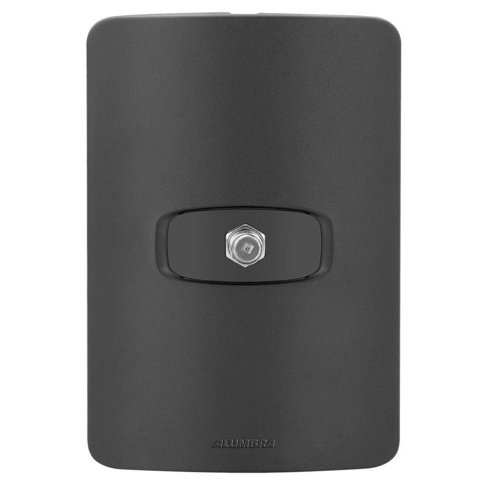 Conjunto 1 Tomada Tv - Alumbra Gracia Black Maxx - Gbmx033