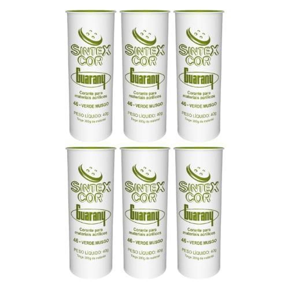 Corante Materiais Acrílicos Sintexcor Guarany 6U Verde Musgo