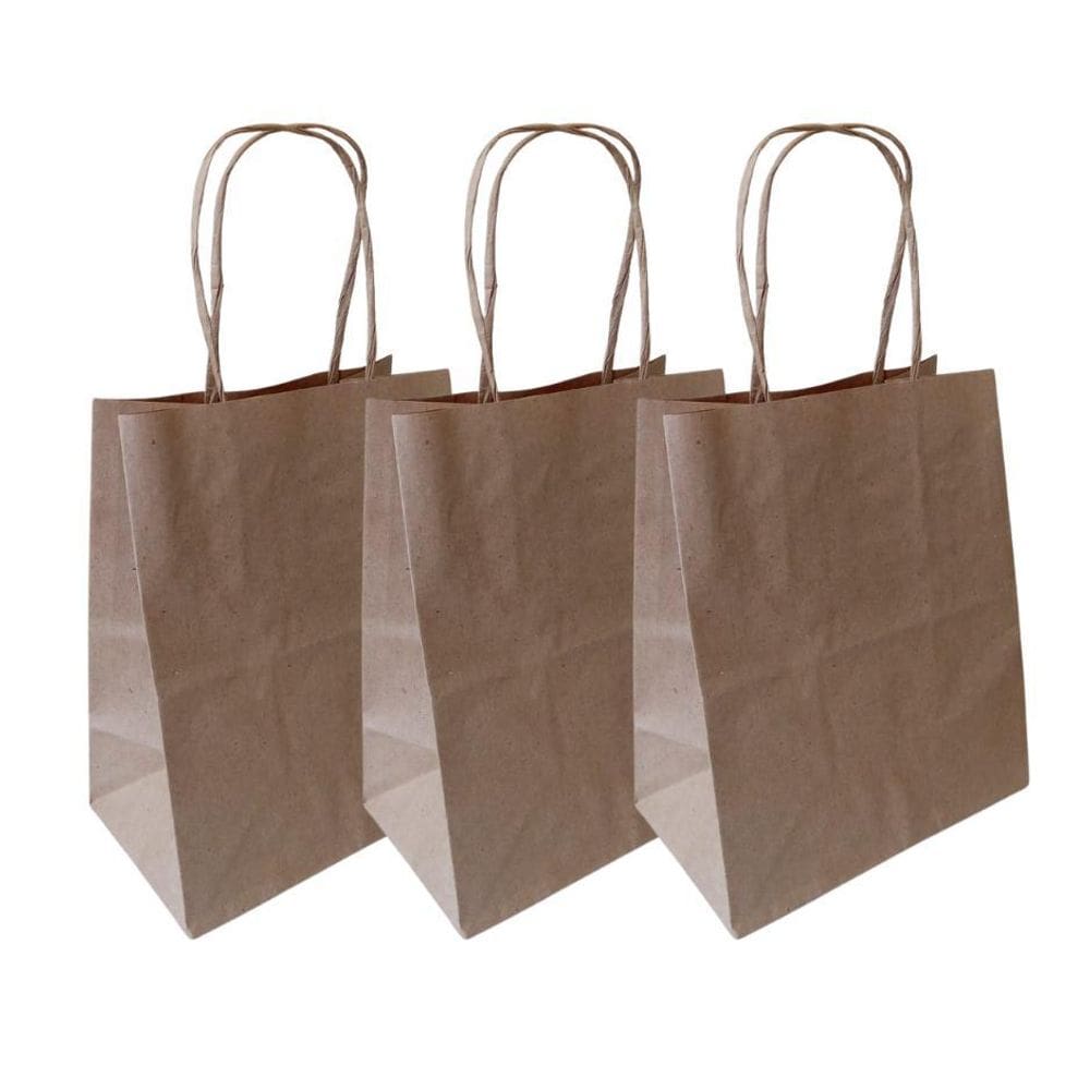Sacola de Papel Kraft Presente Tamanho P 17,5x8,5x21,5 cm
