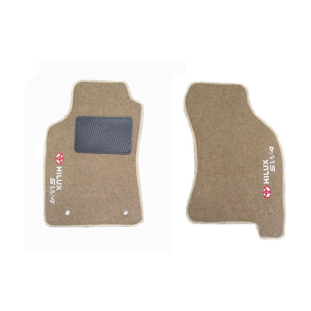Kit Tapete Carpete Para Hilux Sw4 2005 Até 2012 Caramelo