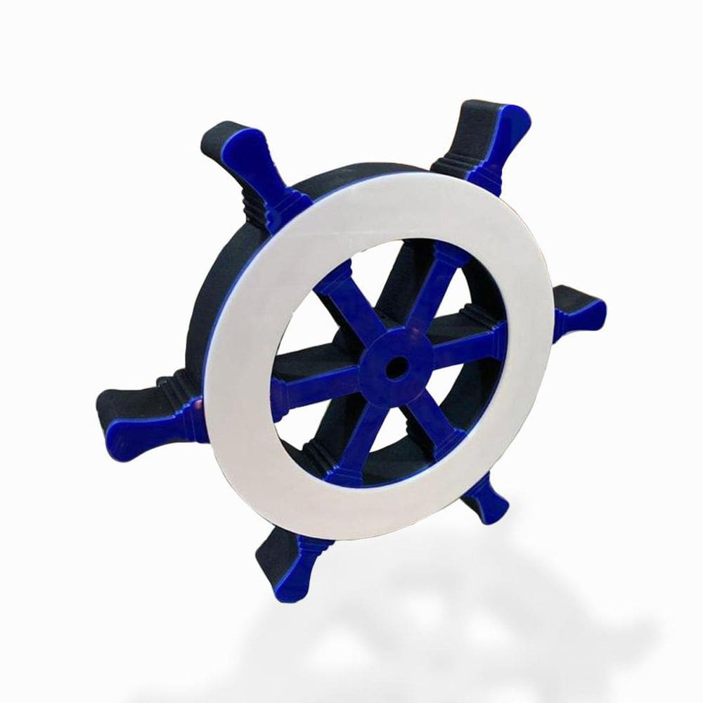 Timão Decoryou Mdf Ref 349 Azul/Branco 20x23x2,7cm