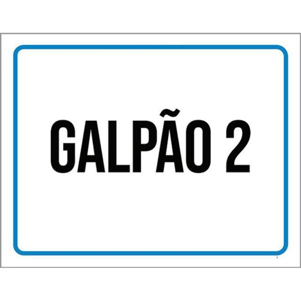 Kit 5 Placas Galpão 2 36X46
