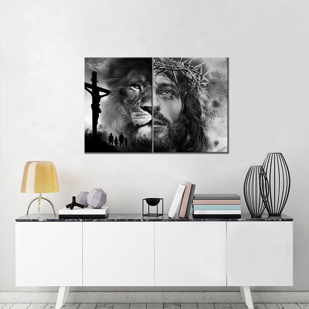 Quadros Decorativos Jesus E Leão De Judá