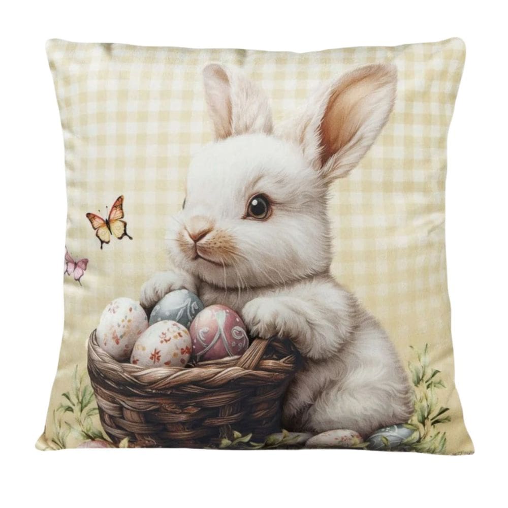 Almofada De Páscoa Doçura Coelho C/ Cesta Ovos 499166 40cm