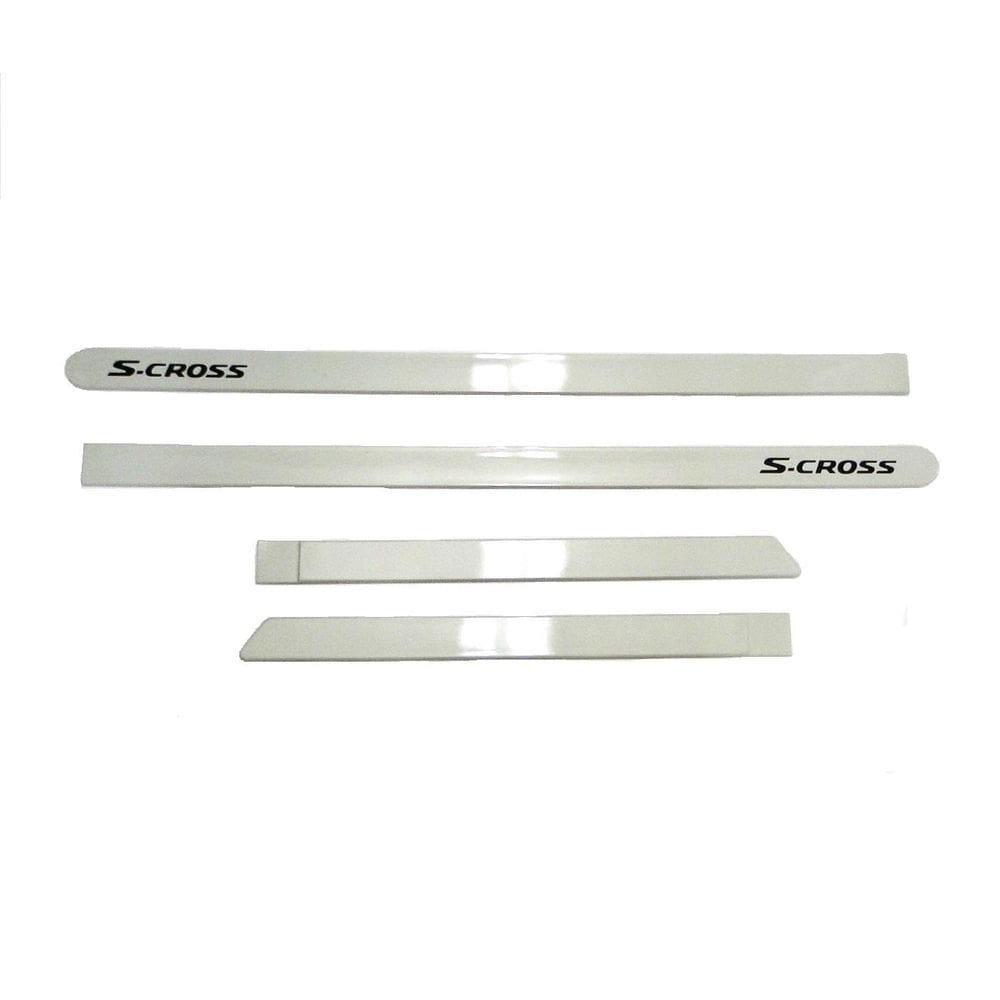 Jogo De Friso Lateral Pintado White Pearl Branco S-Cross