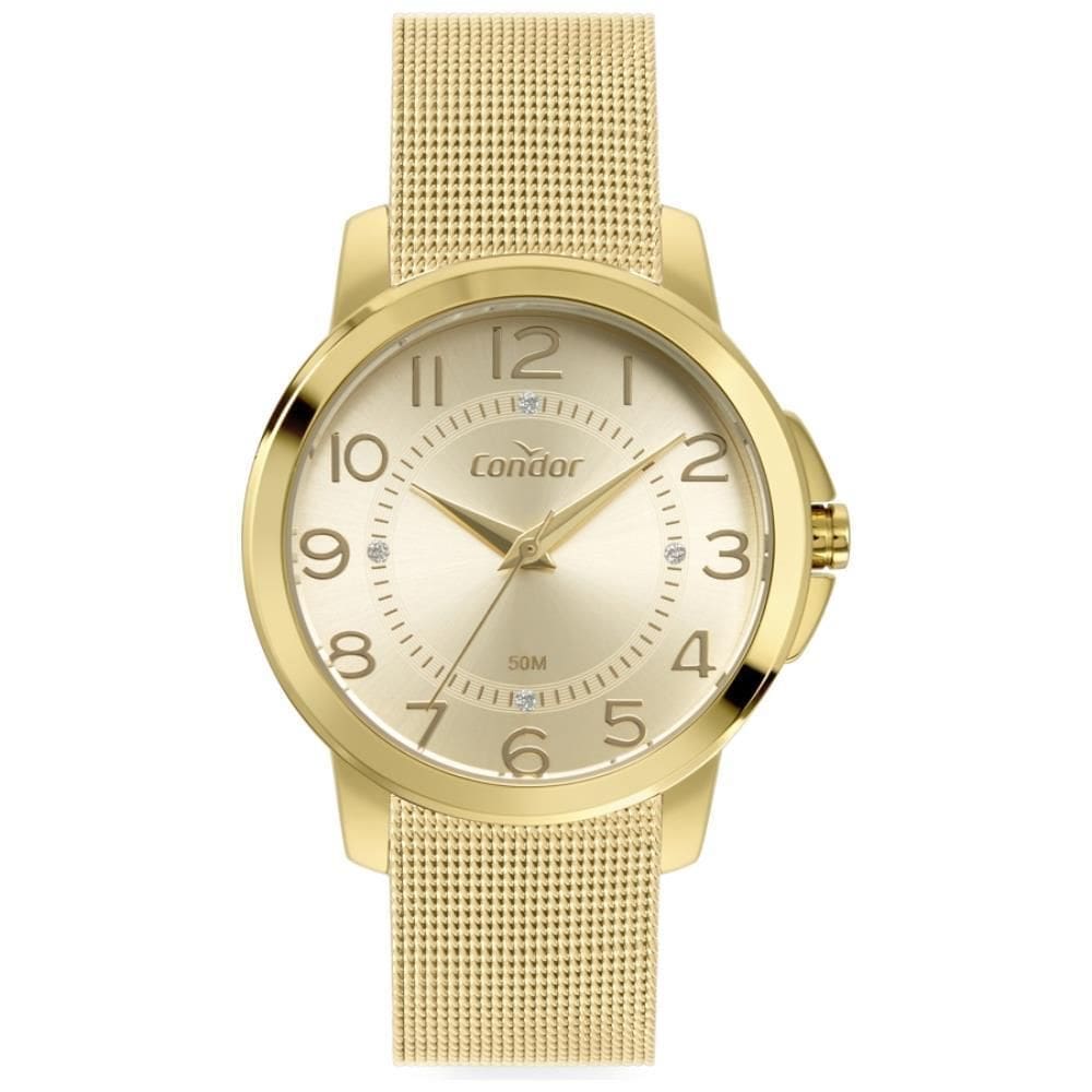 Relógio Condor Feminino Ref: Co2035Nbd/4X Casual Mesh
