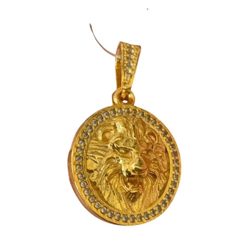 Pingente Leão P - Banhado A Ouro 18K