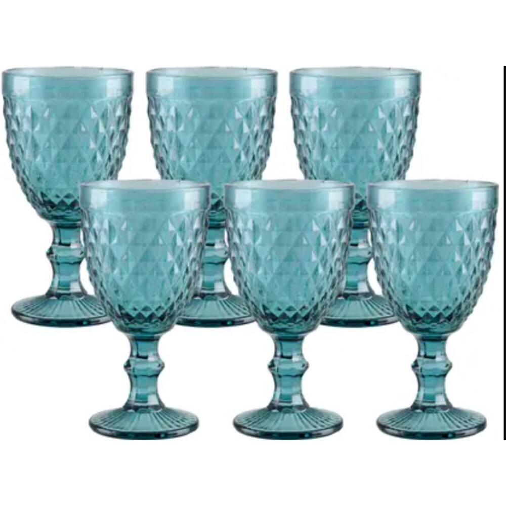 Jogo de Taças Luxx Ellegance 330ml 6 und Cristal Green Metalizado
