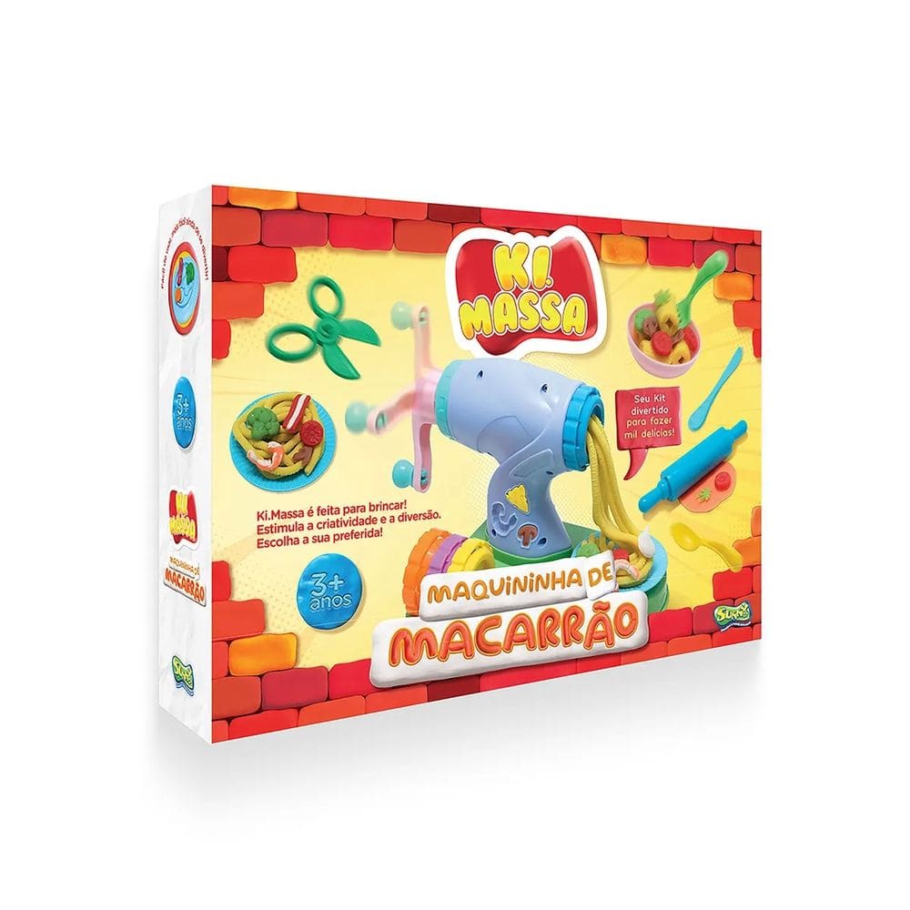 Ki Massa - Massinha de Modelar - Maquininha de Macarrão - Sunny