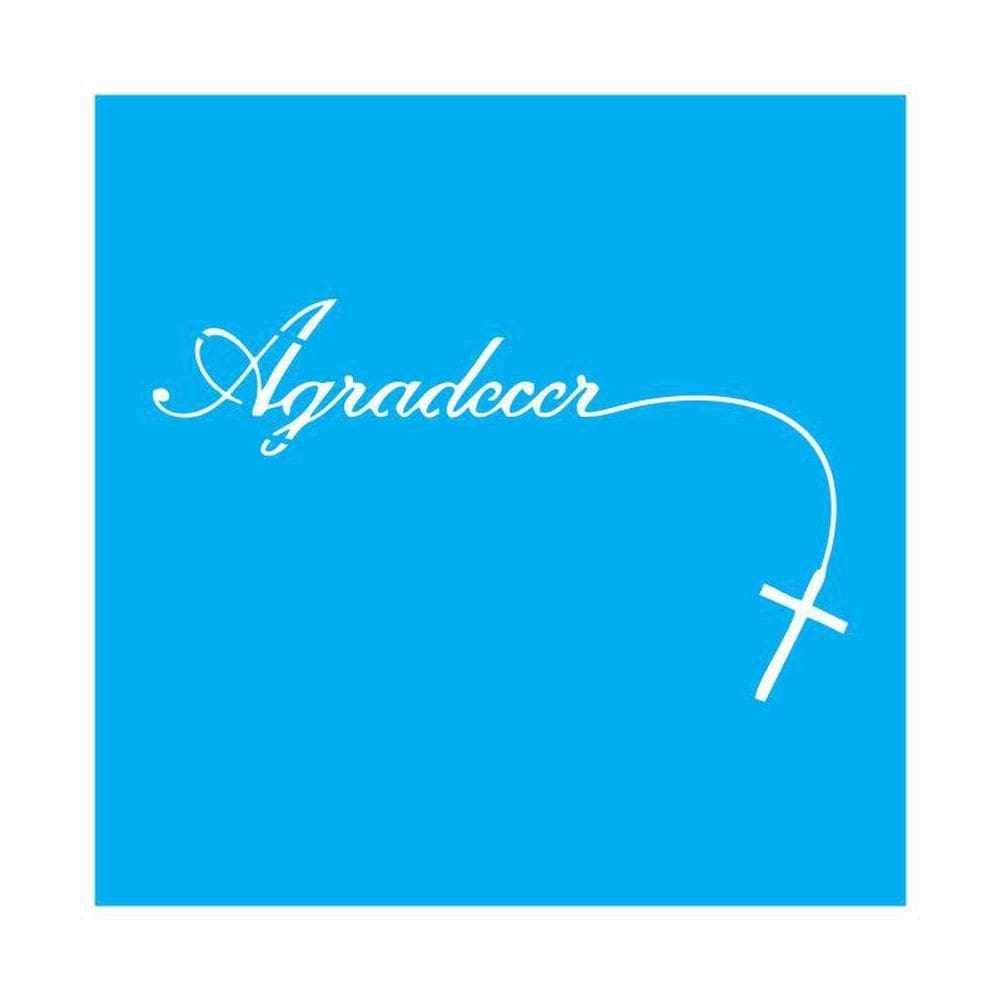 Stencil Tamako Agradecer - 30X30Cm - Ref 9906