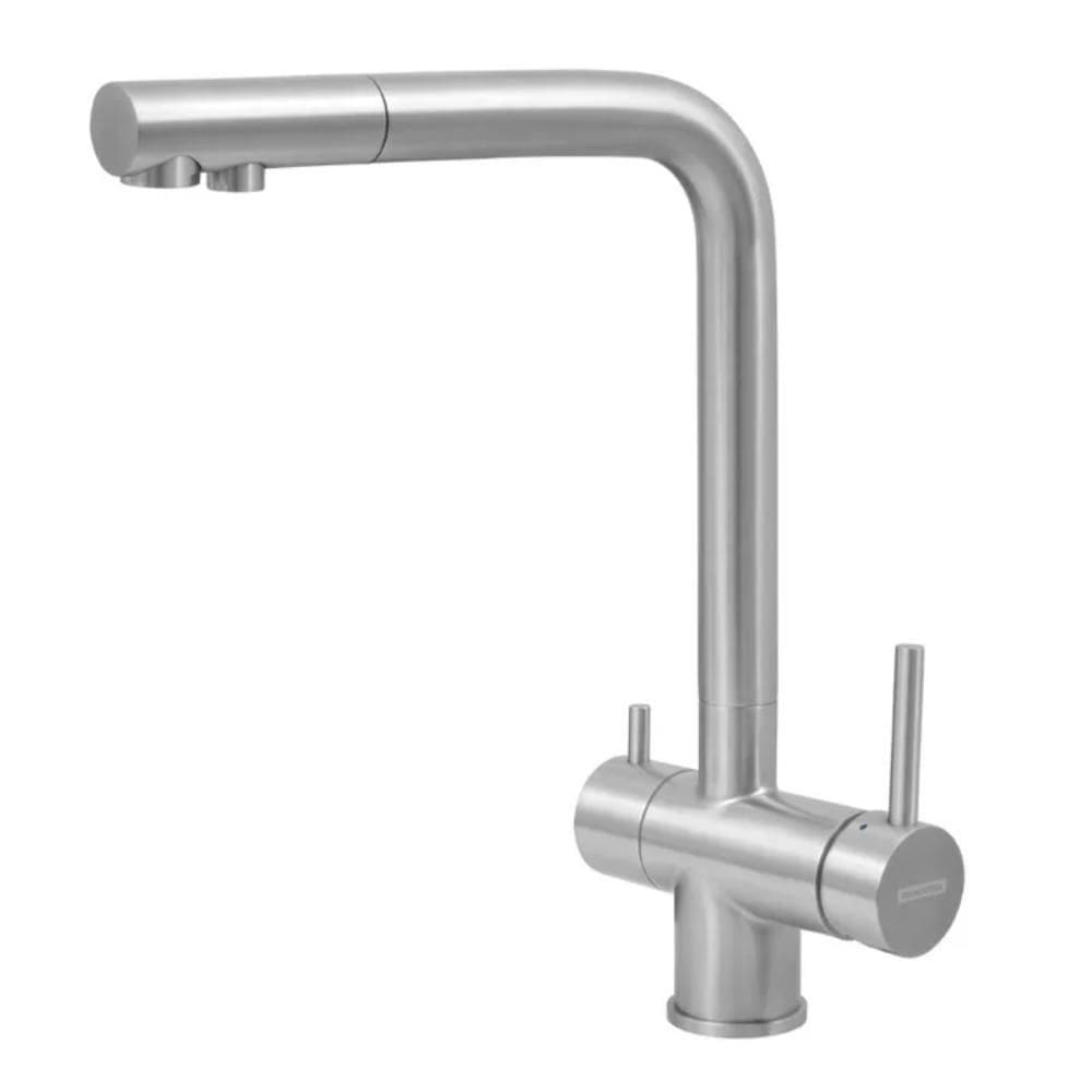 Misturador Monocomando Para Cozinha De Mesa Bica Alta Em Aço Inox Monde Filter Ultra Tramontina